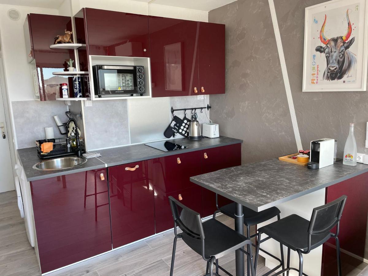 Superbe Studio, Terrasse, Piscine, Parking Ле-Гро-дю-Руа Екстер'єр фото